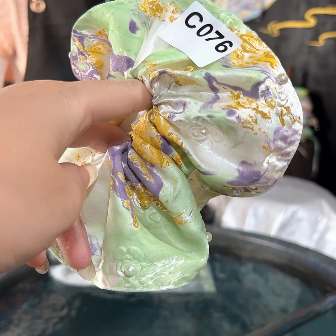 076精品圆饼发圈莫奈