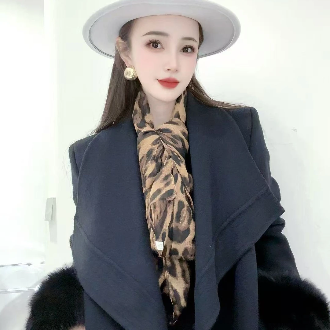 【胖苒苒专属】羊驼绒翻领长款正肩袖宽松双面羊毛新款狐狸毛袖大衣