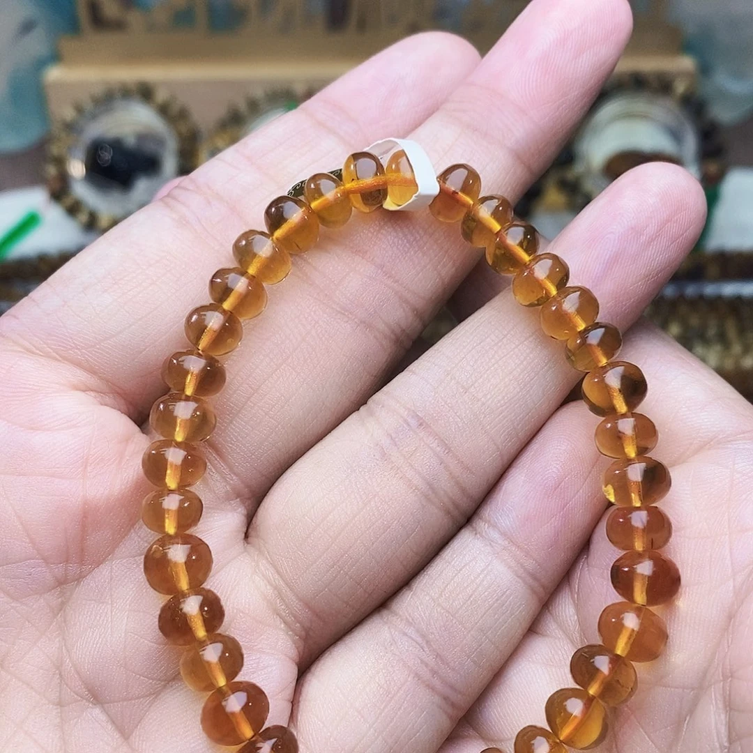 琥珀未镶嵌裸石7金