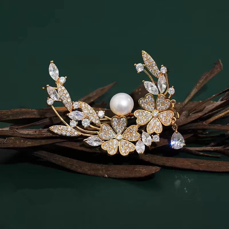 铜合金胸针 气质轻奢时尚百搭古风精致-106