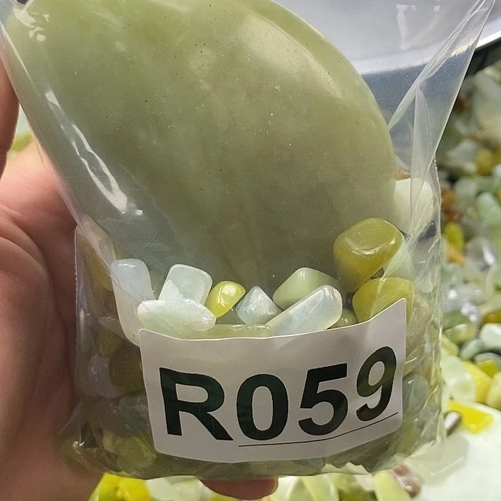 蛇纹石玉未镶嵌鱼缸石