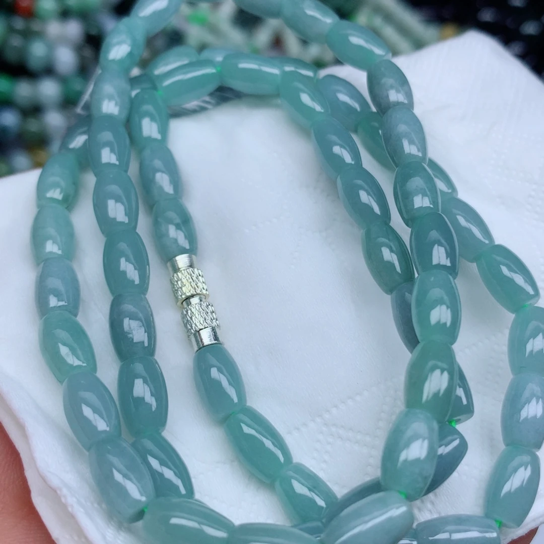 翡翠未镶嵌项链珠子批