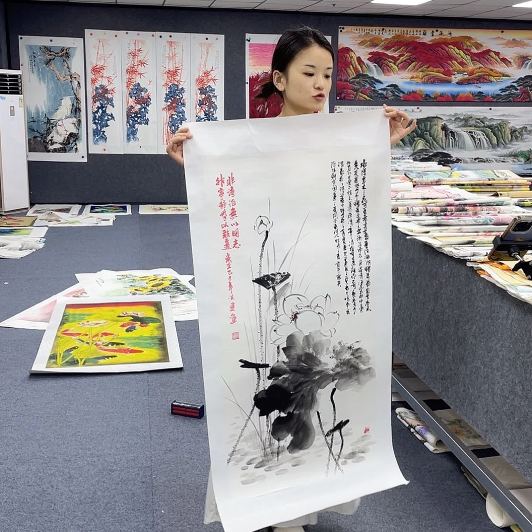 国画作品小姐姐放漏…