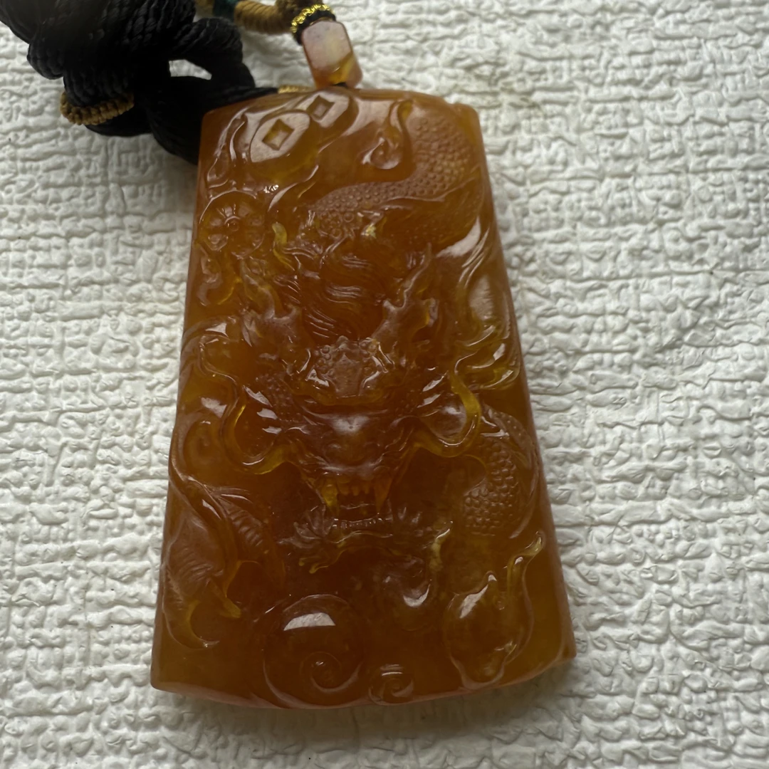 精工雕刻冰红龙牌