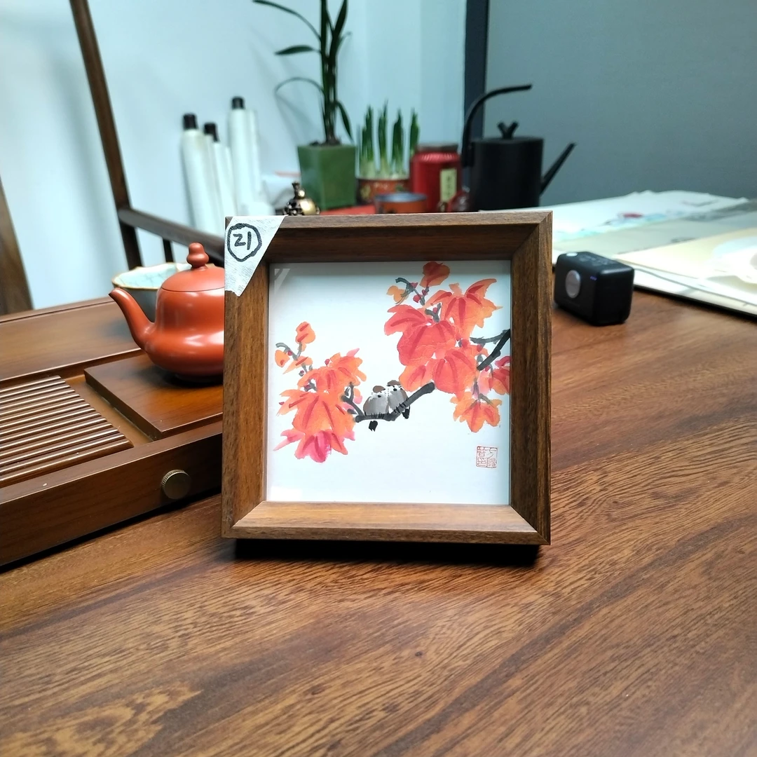 带框包邮发货摆台 14*14cm