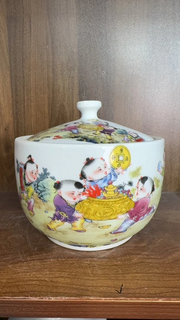 A416景德镇制陶瓷五斤米缸1件