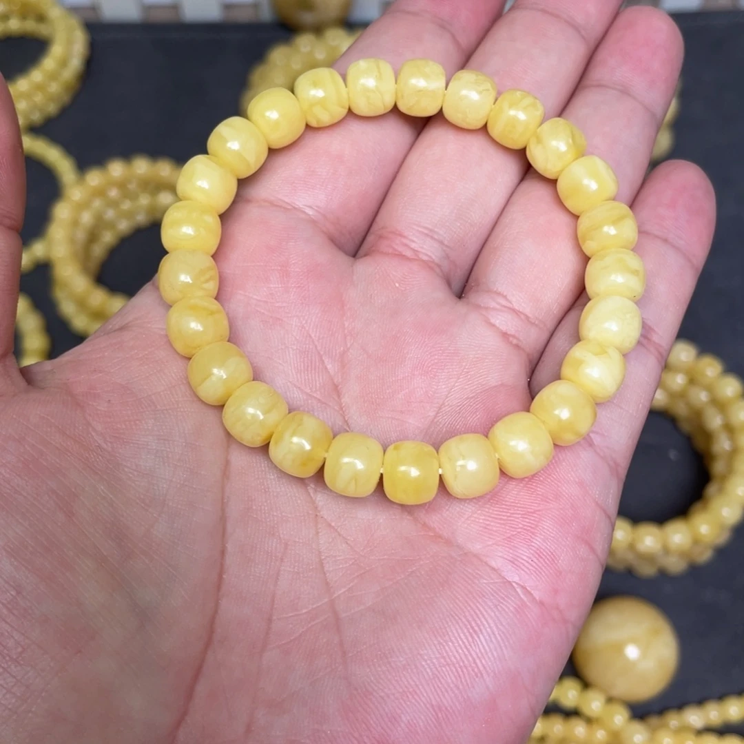 蜜蜡未镶嵌裸石蜜蜡手串8.8mm