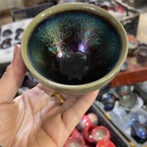 茶盏建阳建盏微瑕束口