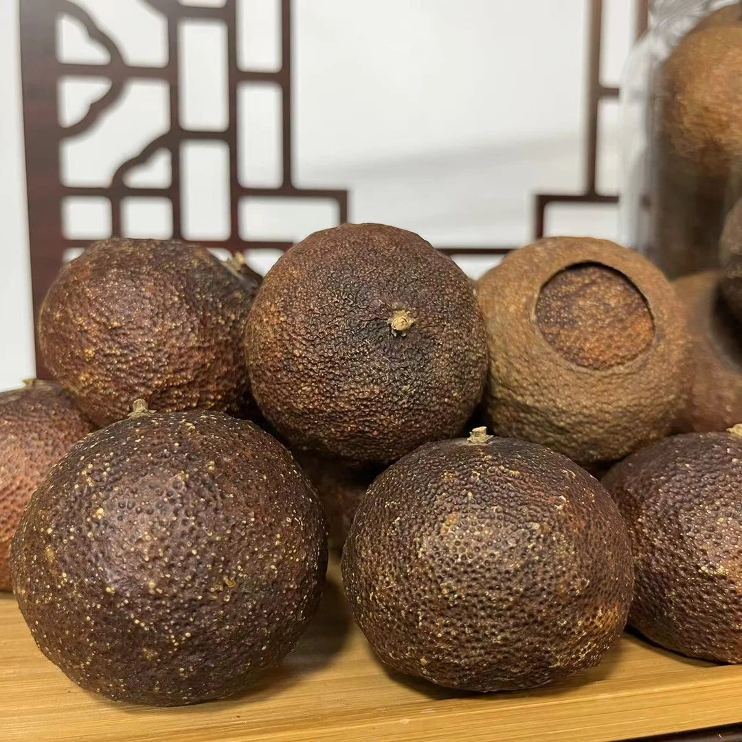 【临时链接】2015年东甲牛比围圈枝大红柑配15年老同志熟茶（微瑕疵）