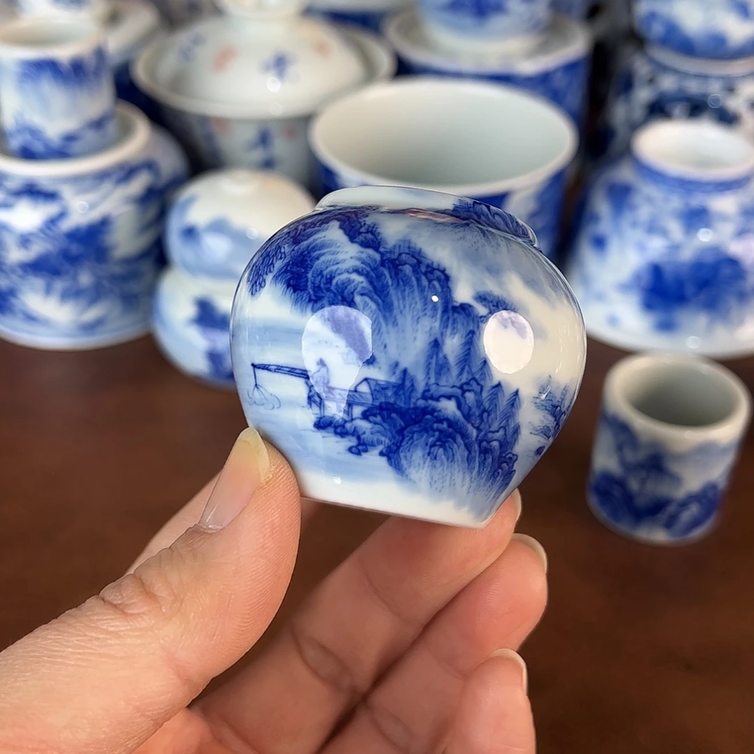 ****间瓷片景德镇全手工手绘陶瓷