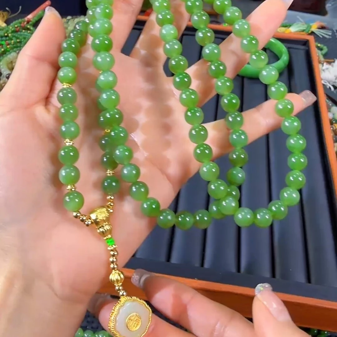 和田玉（碧玉）未镶嵌颈饰卡8