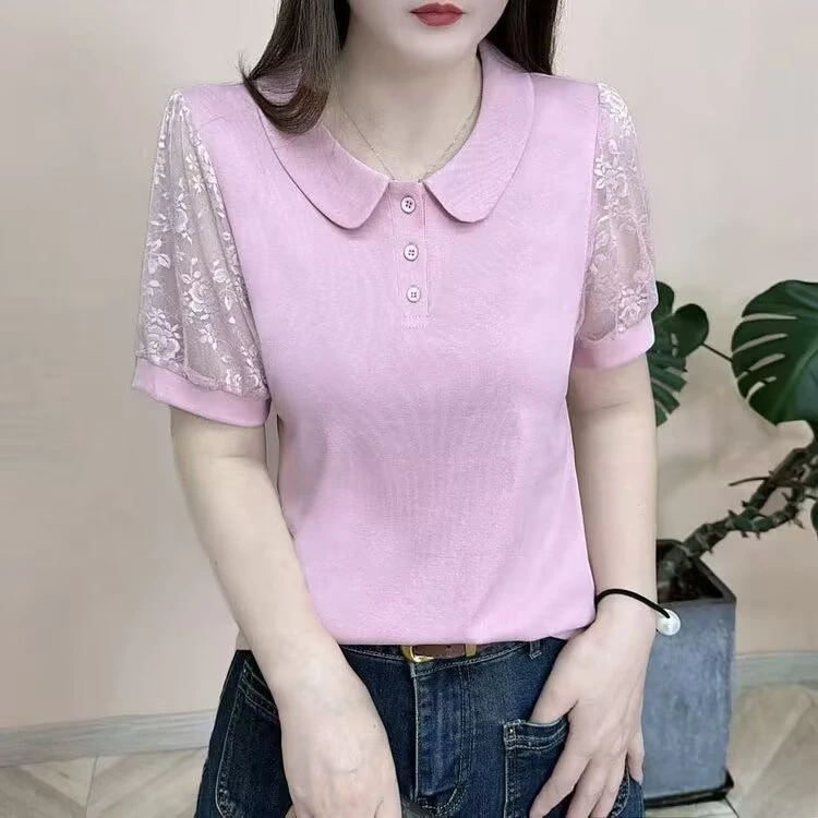 2025新品洋气百搭时尚气质减龄显瘦短袖女T恤上衣