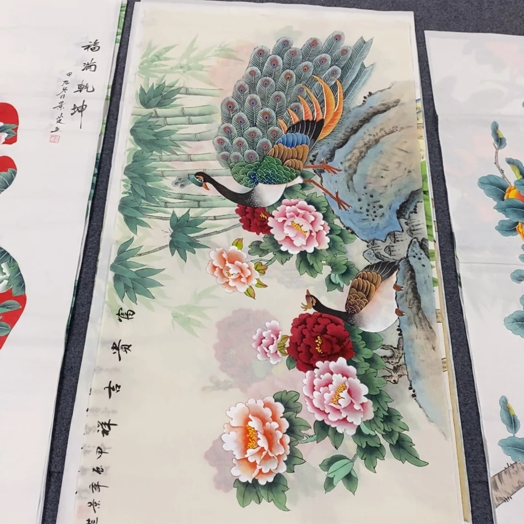 国画140✖️70工笔画画画画画画画画