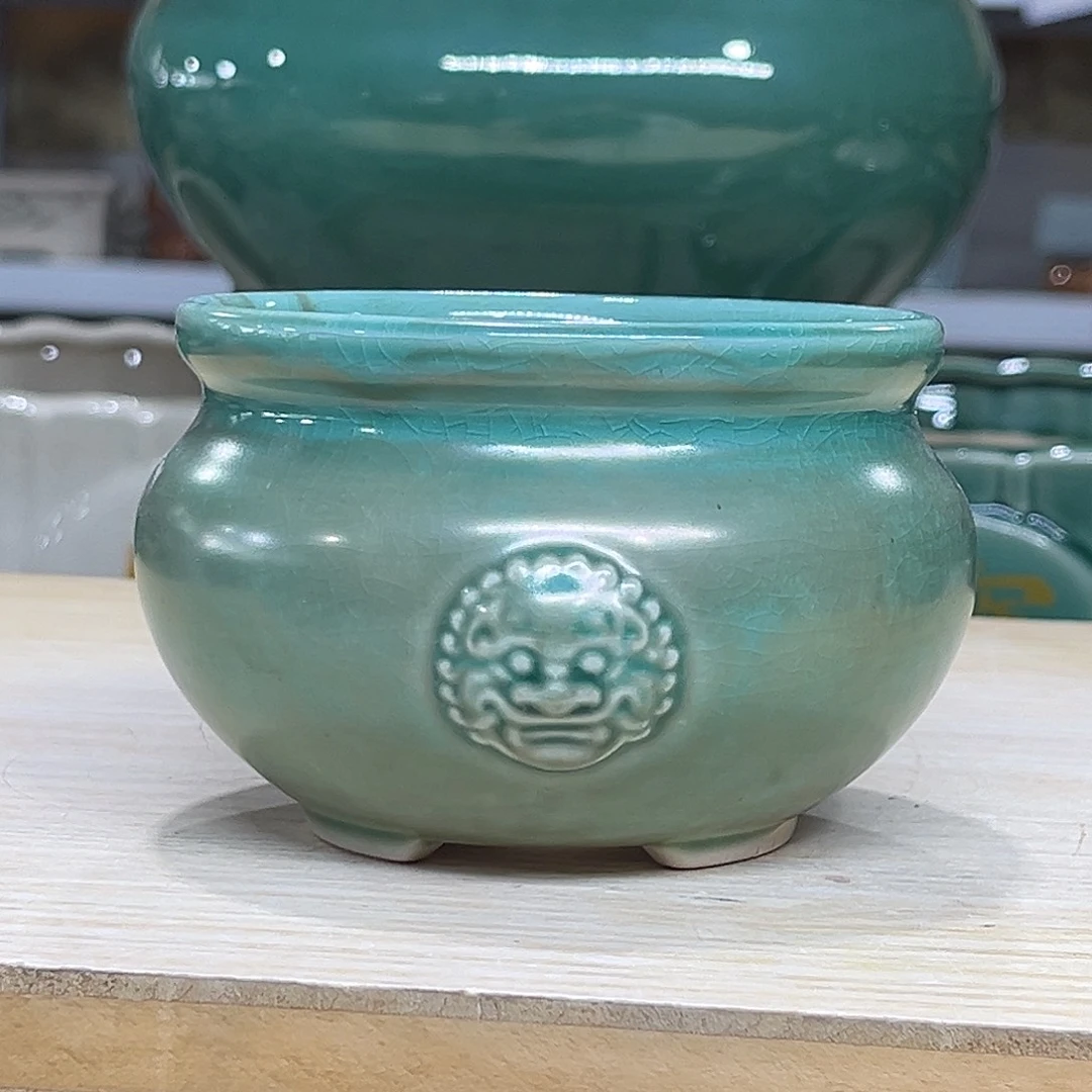 陶瓷绿植多肉微瑕花盆口径9*7