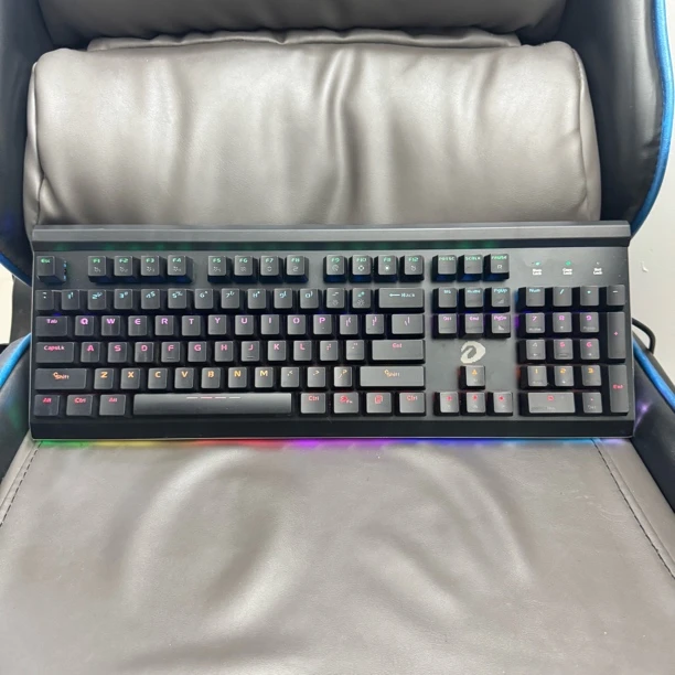 8新  达尔优CK560精英版红外轴可插拔机械键盘 彩色背光rgb灯带条