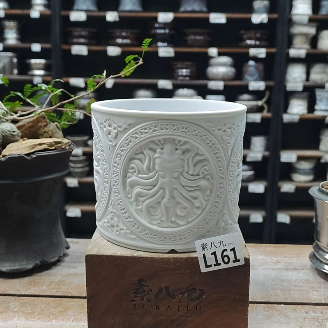 陶瓷素八九陶瓷内口14高13