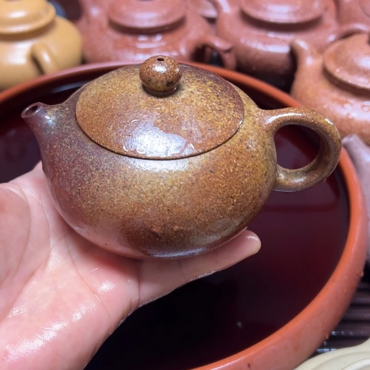 茶壶紫砂宜兴原矿金丝楠木