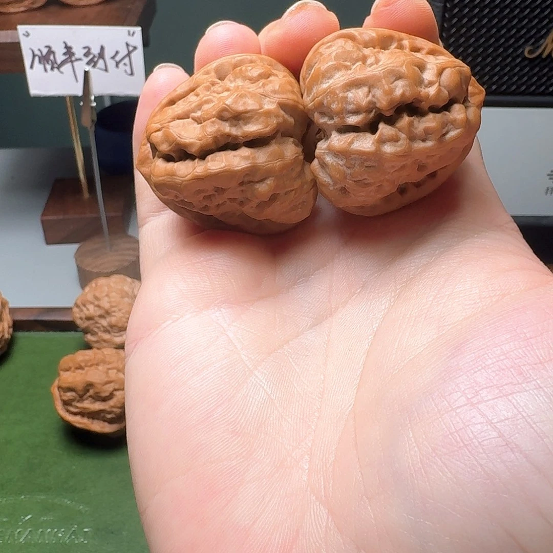 派***星吊坠文玩核桃择真严选四开背八蹬腿天花板延庆蛙王