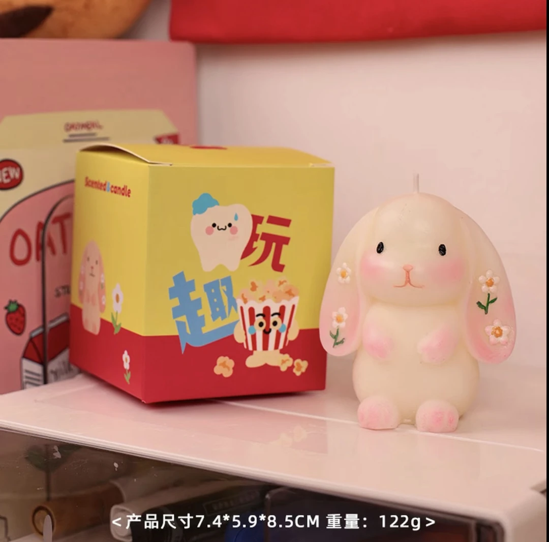 桂花香薰蜡烛礼盒可爱创意生日礼物女生桂花小兔