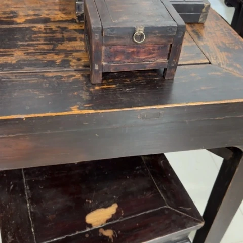 秋***雨有机玻璃老家具仿古老盒子