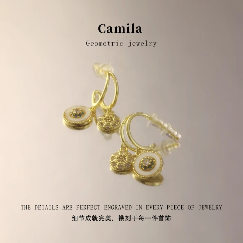 轻奢小众时尚设计感气质中古海的女儿耳饰LE-0295