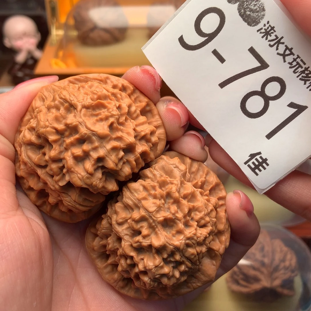 文玩核桃把件50官帽