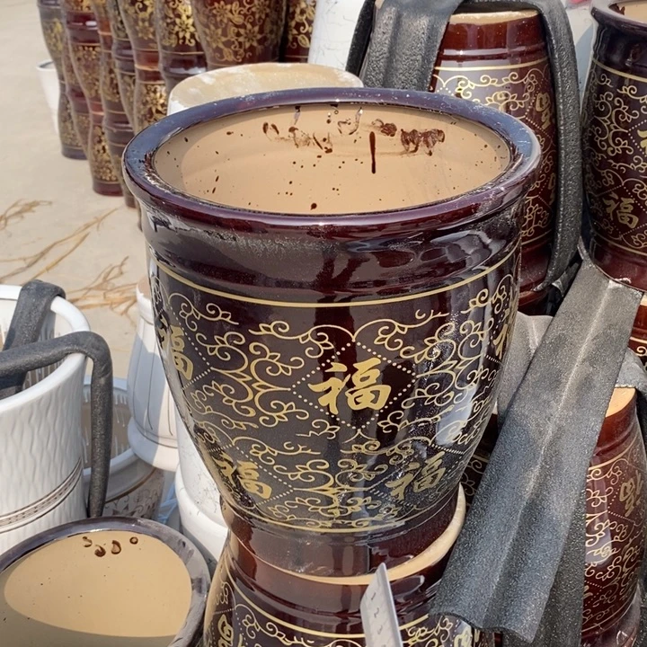 低腰棕金福缸大号口33/37