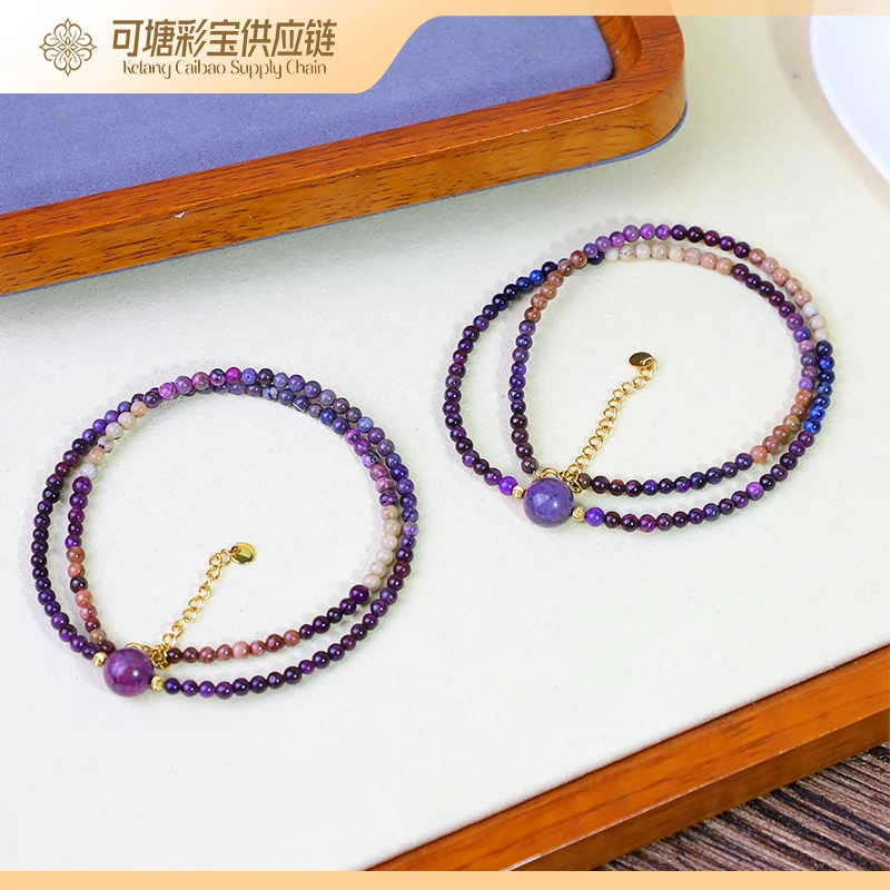 南非舒俱来 18K金 多宝圆珠塔链项链/KTCB-4560/多样性发一件