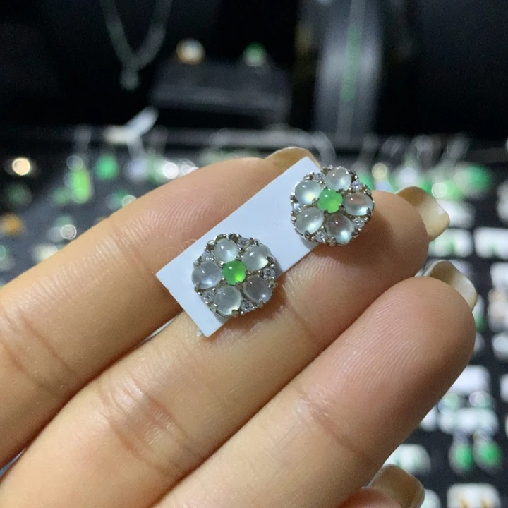 翡翠银S925镶嵌戒指