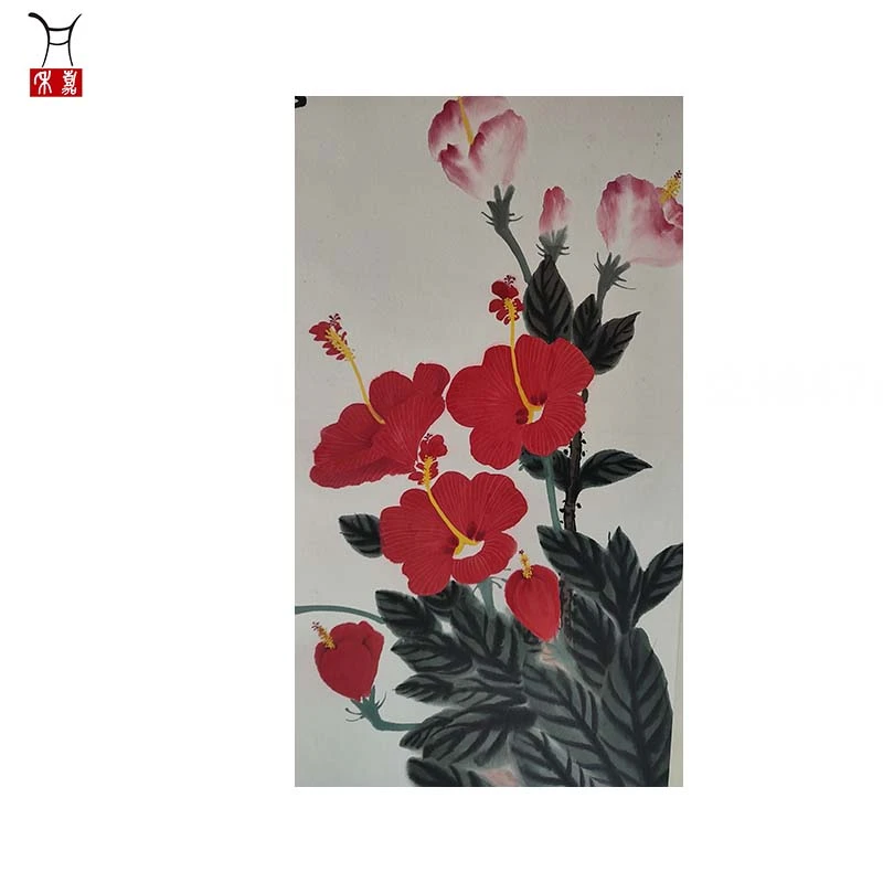 L1028花卉立轴47x67/2.8平尺