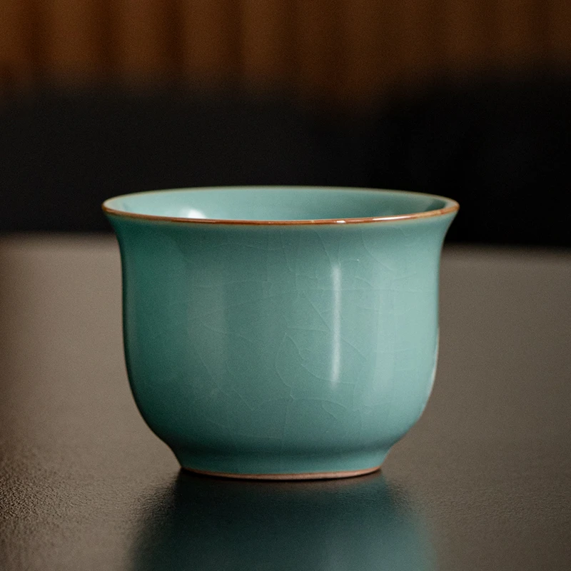 汝窑中式古风陶瓷家用一两白酒杯果酒杯清酒杯一口老酒馆酒杯酒盅