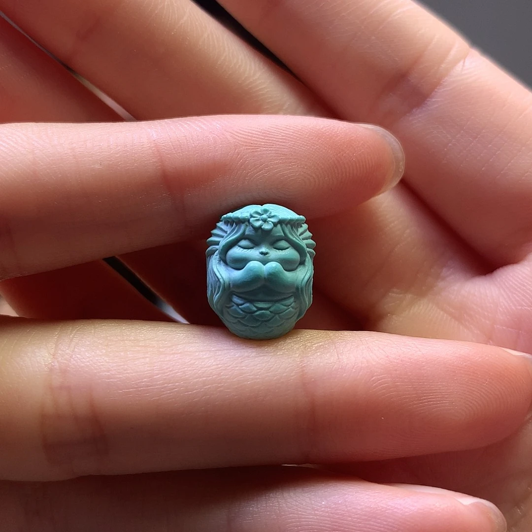 绿松石未镶嵌雕刻件