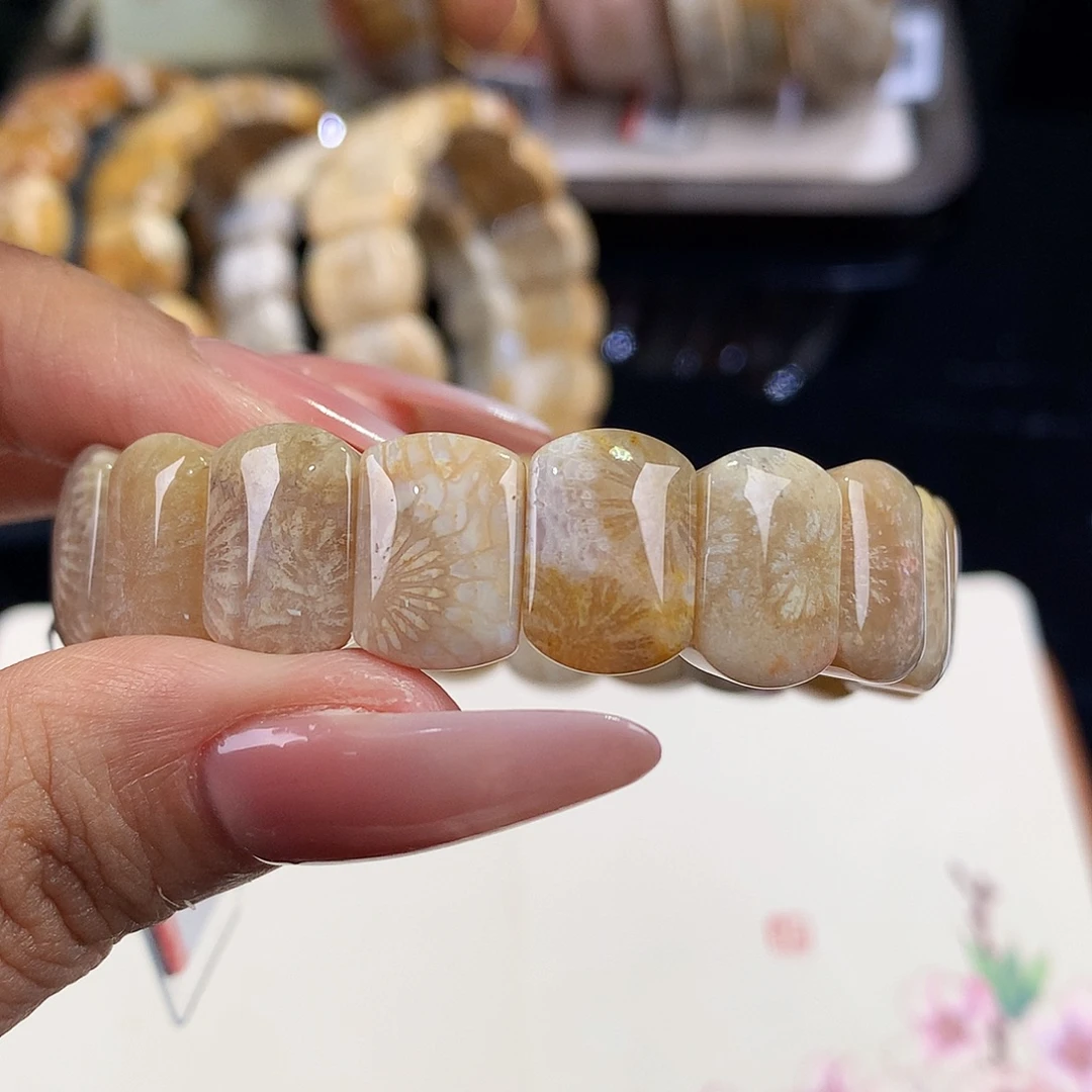硅化珊瑚（珊瑚玉）未镶嵌吊坠(赠链)26号 74.8/条 可挑