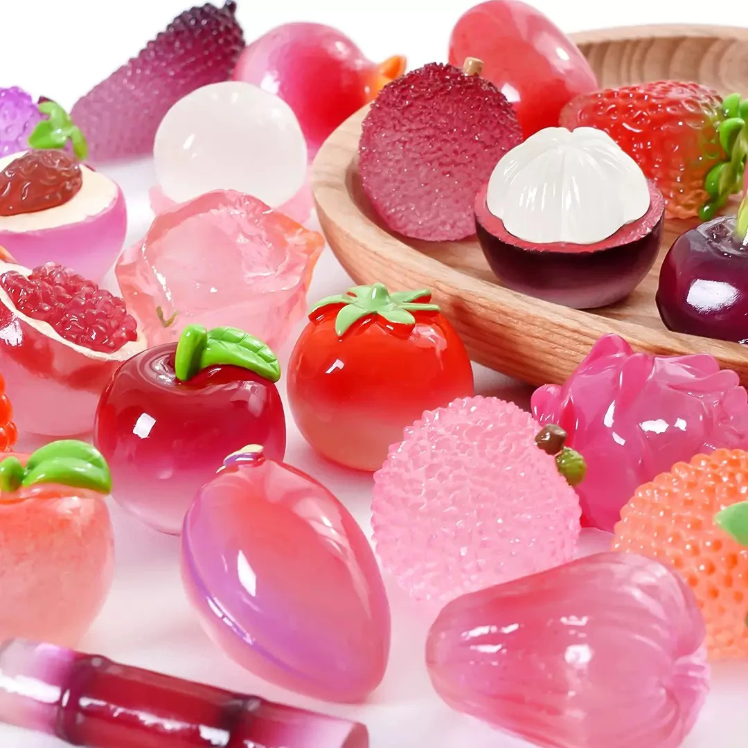 （现场拆）【实色夜光超大水果】仿真夏季微景观配件益智玩具手工