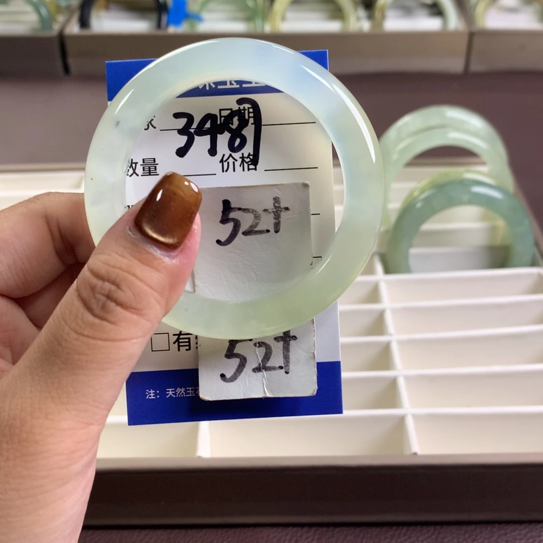 未镶嵌蛇纹石玉手镯3487