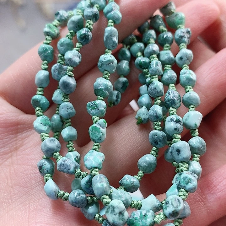 未镶嵌绿松石珠宝奇石罗****迹