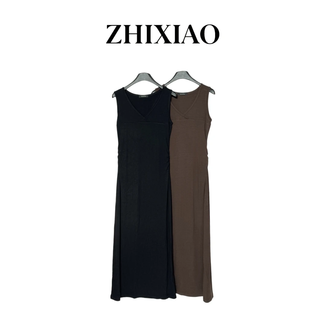 【ZHIXIAO】春季新款：无袖长款连衣裙24550