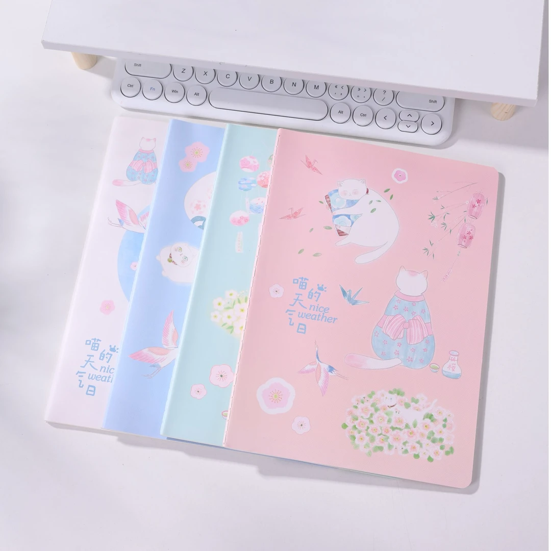 蓝果【喵言喵语B5车线本】笔记本学习书写本册练习本