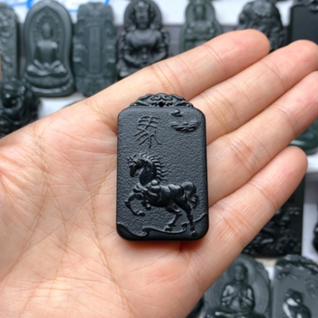 【闪购商品】颈饰未镶嵌和田玉双面雕刻