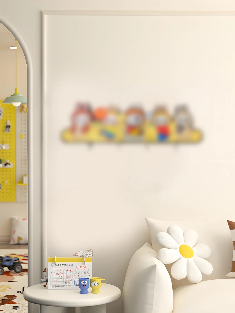 卡通钥匙收纳装饰挂钩玄关免打孔家居装饰画卡通2060