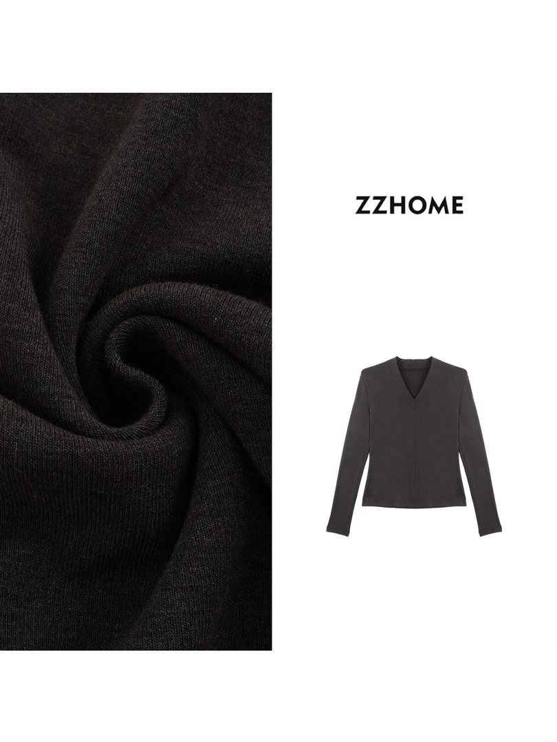 ZOZO HOME ｜非常规基础微机能保暖V领打底q171724p