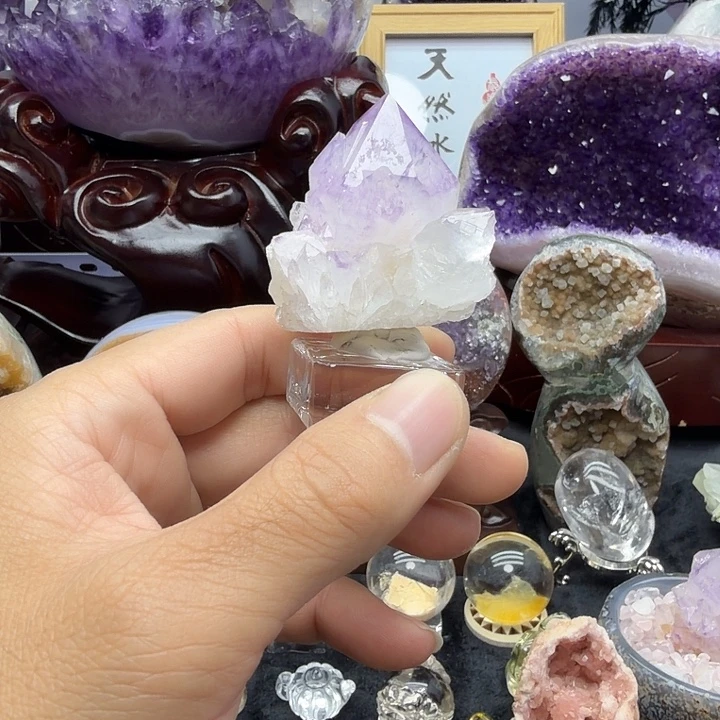 紫晶未镶嵌珠宝半成品