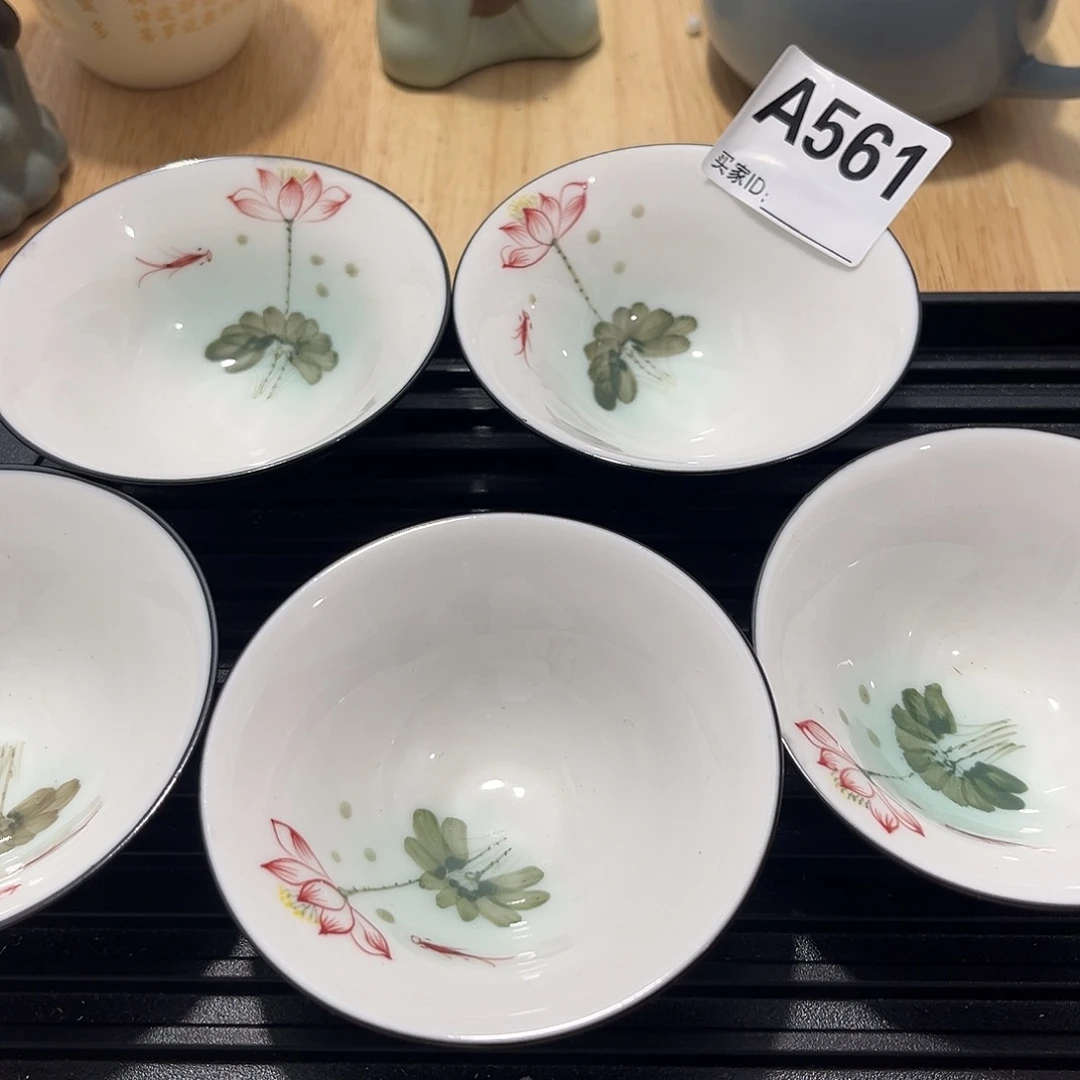 C***l瓷片茶摆件工艺品摆件666