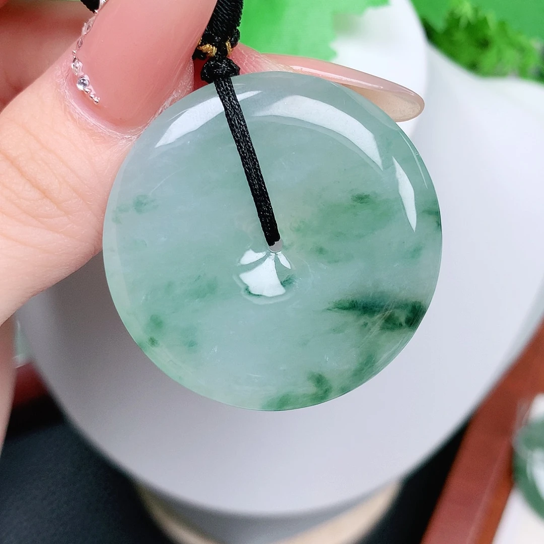 翡翠未镶嵌颈饰平安37.9-5.7