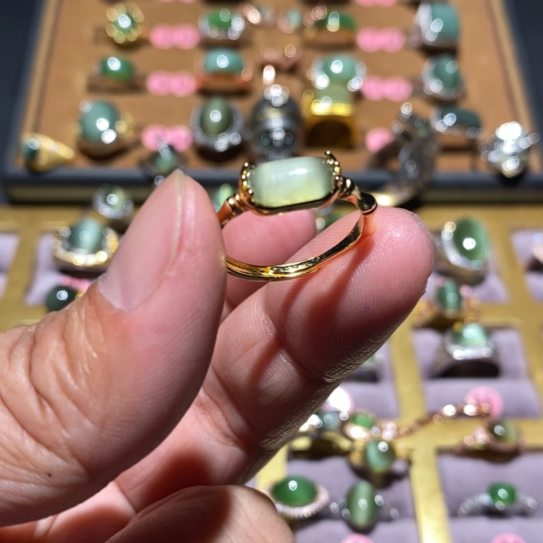 和田玉（碧玉）戒指未镶嵌你***吗