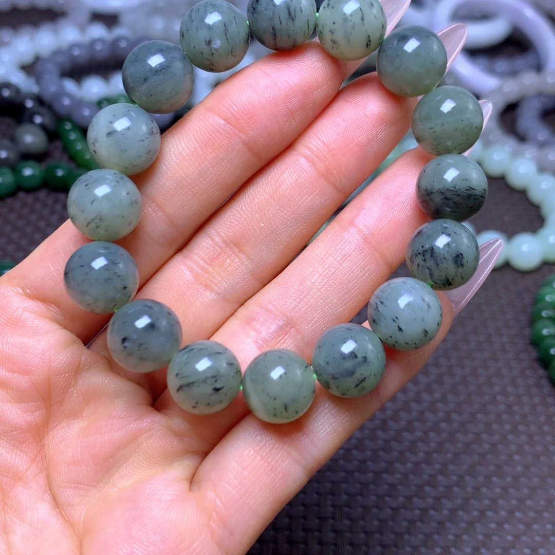 和田玉未镶嵌手串卡12