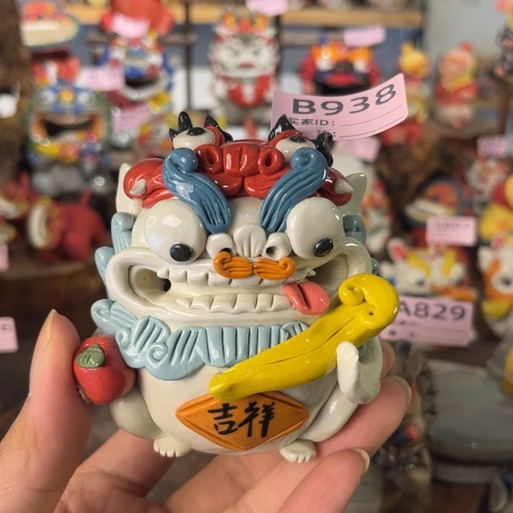 泥塑纯手工茶宠摆件