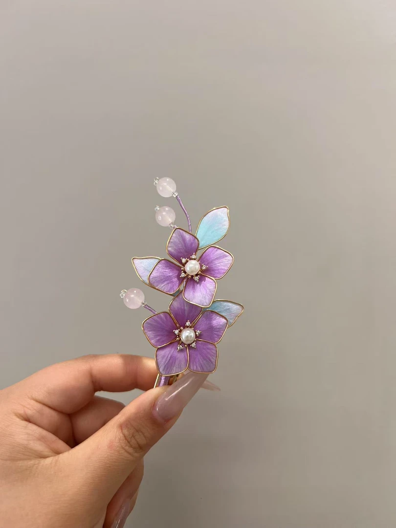 雨点手工 发夹发簪