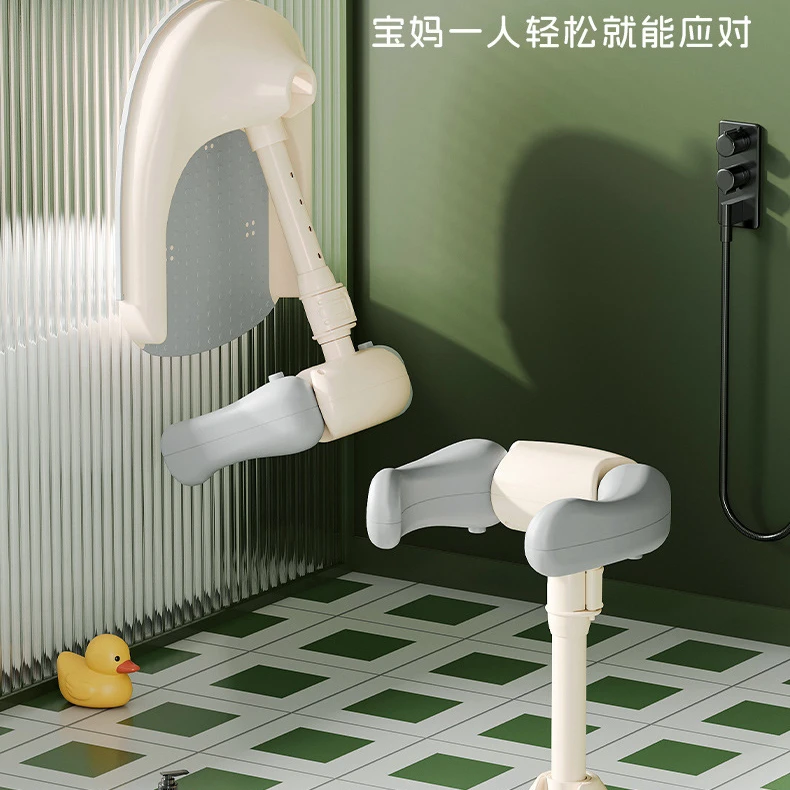 宝宝站立式洗澡台可调节折叠儿童洗澡神器浴架家用防滑儿童洗澡架