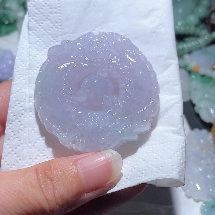翡翠未镶嵌颈饰天然